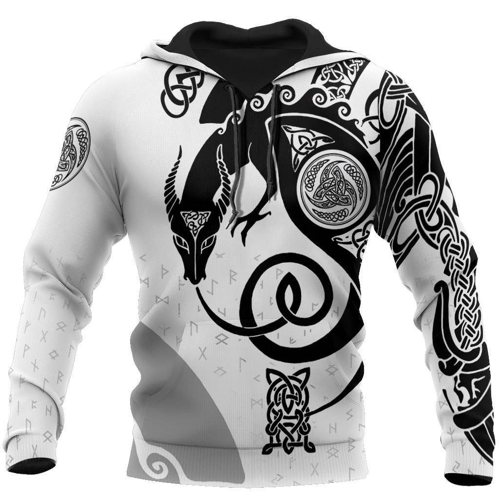 Awesome hoodie 3d all print Viking Dragon for Men and Women, T-Shirt, Zip Hoodies, Sweatshirt NQ197