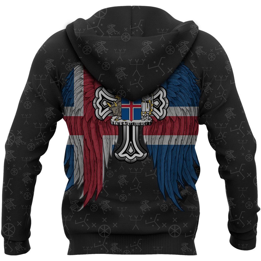 Awesome hoodied 3D ALL Print Viking Eagle Iceland-Men and Women Hoodie - HBC0010