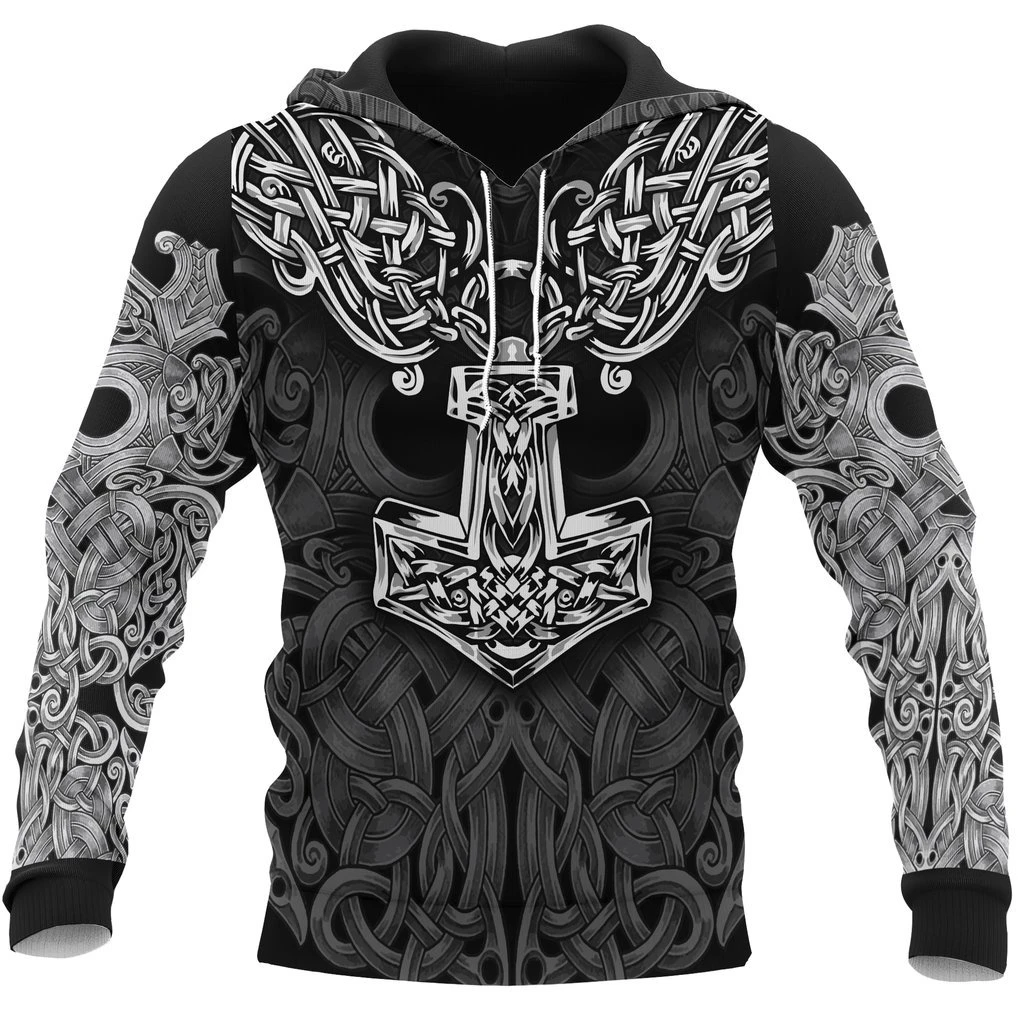 Awesome hoodie 3d all print Viking Hoodie - Mjolnir Odin, T-Shirt, Zip Hoodies, Sweatshirt NQ0025