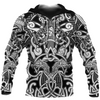 Awesome hoodie 3d all print Viking Hoodie, Fenrir and Tyr Tattoo for Men and Women NQ0049