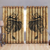 Awesome hoodied Viking Mjolnir Art Printed 3D Grommet Window Curtains NQC0033
