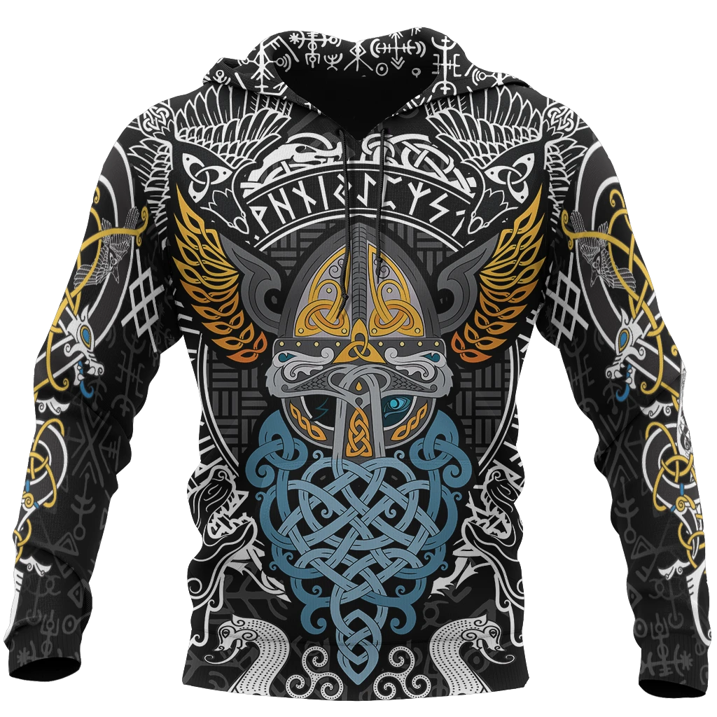 Awesome hoodie 3d all print Viking Hoodie - Mjolnir Odin for Men and Women, T-Shirt, Zip Hoodies, Sweatshirt NQ0019