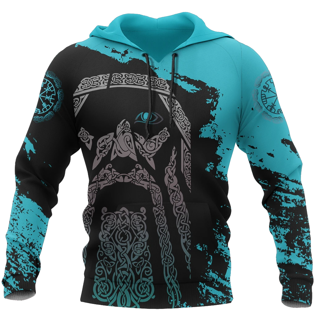 Awesome hoodie 3d all print Viking Odin - Wotan Special Blue for Men and Women, T-Shirt, Zip Hoodies, Sweatshirt NQ0028
