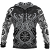 Awesome hoodie 3d all print Viking Pullover Hoodie, Odin&#39;s Ravens Helm for Men and Women NQ0037