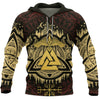 Awesome hoodie 3d all print Viking Pullover Hoodie, Valknut Raven Celtic Vegvisir for Men and Women NQ0039