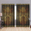 Awesome hoodied Viking Vintage Printed 3D Grommet Window Curtains NQC0036