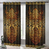 Awesome hoodied Viking Vintage Printed 3D Grommet Window Curtains NQC0036