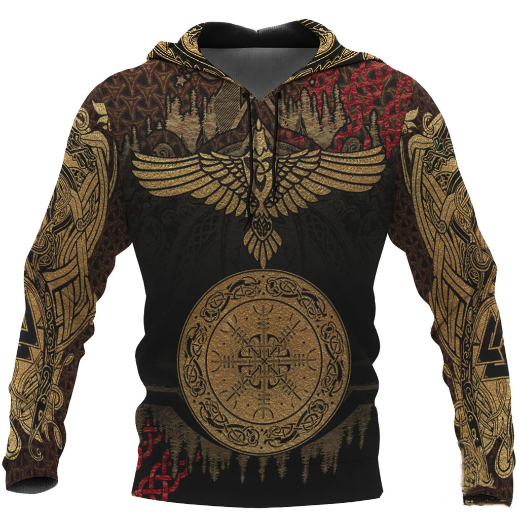 Awesome hoodie 3d all print Viking God Of War Hoodie for Men and Women NQ0036