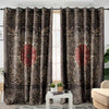 Awesome hoodied Vikings Art Printed 3D Grommet Window Curtains NQC0039