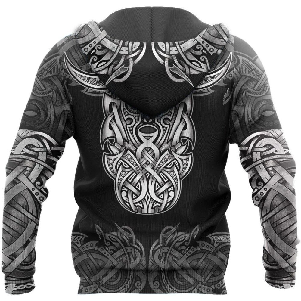 Awesome hoodie 3d all print Viking odinn for Men and Women, Zip Hoodies, Sweatshirt NQ191