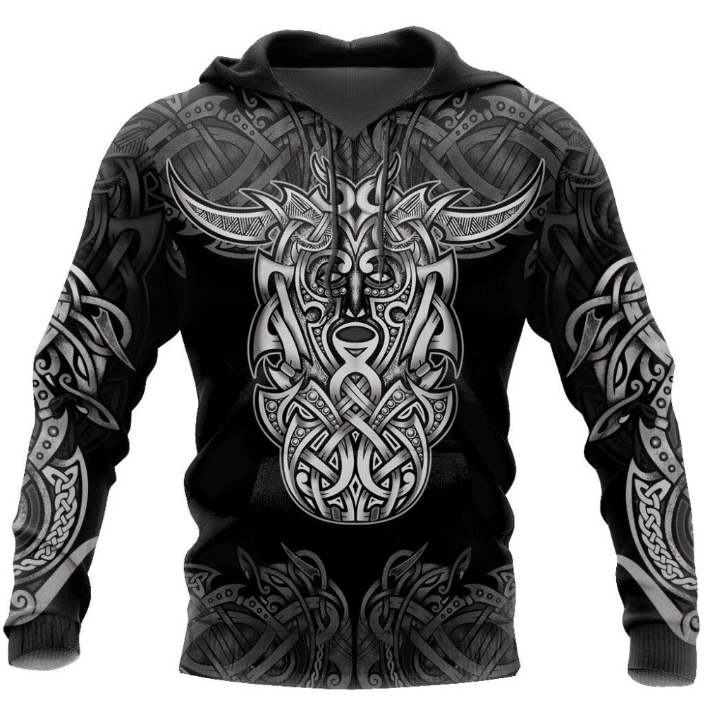 Awesome hoodie 3d all print Viking odinn for Men and Women, Zip Hoodies, Sweatshirt NQ191