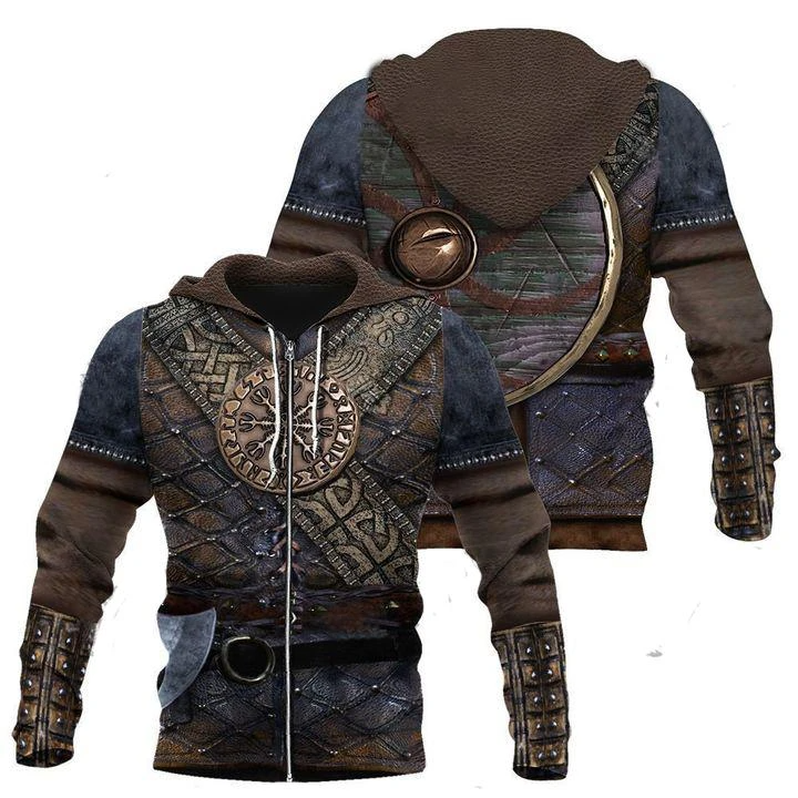 Awesome hoodie 3d all print Vikings Armor Hoodie for Men and Women, T-Shirt, Zip Hoodies, Sweatshirt NQ0098