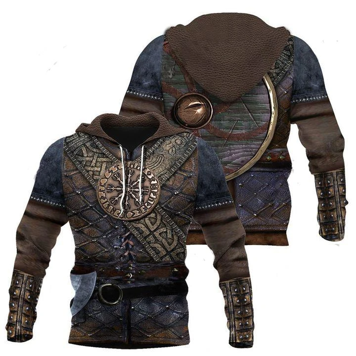 Awesome hoodie 3d all print Vikings Armor Hoodie for Men and Women, T-Shirt, Zip Hoodies, Sweatshirt NQ0098
