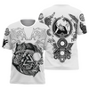 Awesome hoodie 3d all print Vikings Double Wolves for Men and Women, T-Shirt, Zip Hoodies, Sweatshirt NQ418