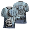 Awesome hoodie 3d all print Vikings Raven &amp; Skull- Electric Blue for Men and Women, T-Shirt, Zip Hoodies, Sweatshirt NQ419