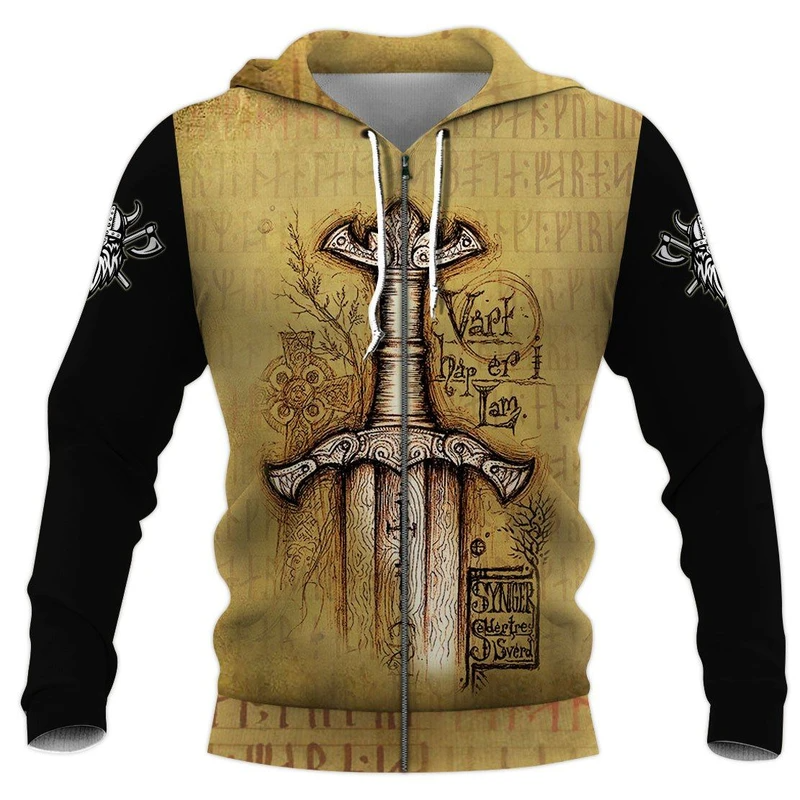Awesome hoodie 3d all print Viking sword for Men and Women, T-Shirt, Zip Hoodies NQ204