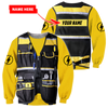 Awesome Hoodie 3D All Over Print Electrician - Customize Name for Men and Women Hoodie, T-Shirt, Zip Hoodies, Sweatshirt DC075