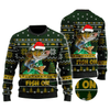 Awesome Hoodie Walleye Fishing Fish on Christmas for Men and Women HBC349