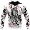 Awesome hoodie 3d all print White Tiger Tattoo for Men and Women, T-Shirt, Zip Hoodies, Sweatshirt NQ188