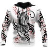 Awesome hoodie 3d all print White Tiger Tattoo for Men and Women, T-Shirt, Zip Hoodies, Sweatshirt NQ188