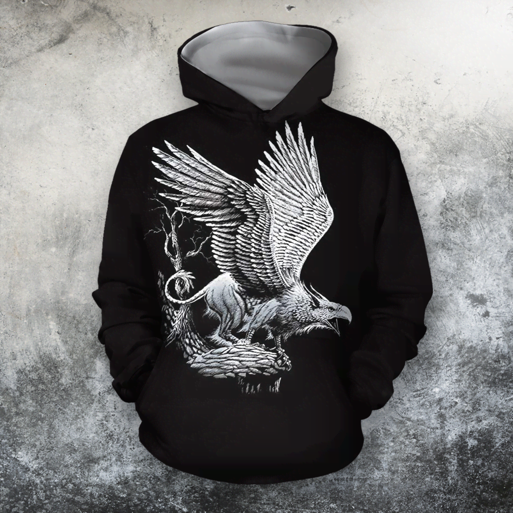 3D All Over Print White Eagle