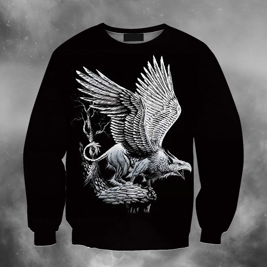 3D All Over Print White Eagle