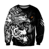 Awesome hoodie 3d all print Wolf Tattoo for Men and Women, T-Shirt, Zip Hoodies, Sweatshirt NQ0097