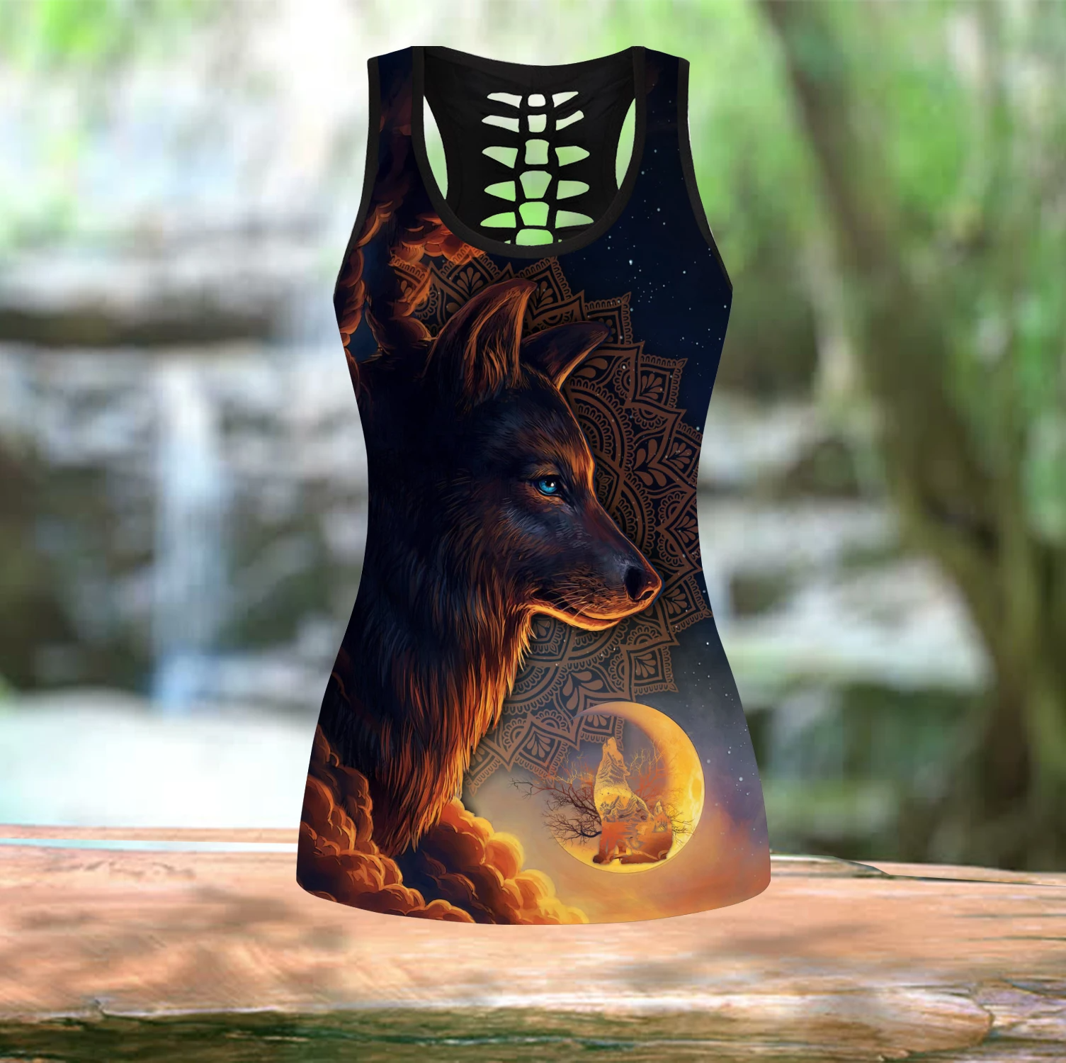 Awesome Hoodie 3D All Over Print Wolf Combo Tank + Legging NQLG006