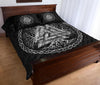 Awesome Hoodied Viking Quilt Bed Set, Yggdrasil Valknut - VNBD0008