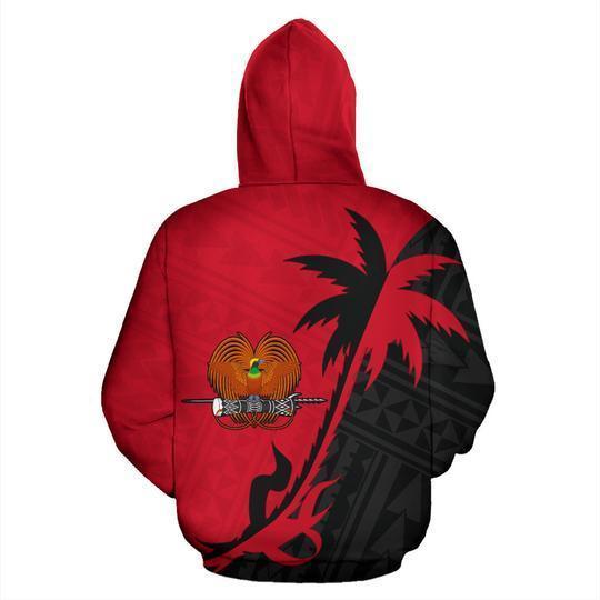 3D All Over Print Papua New Guinea Coconut Tree for Men and Women, Zip Hoodies HBC0032