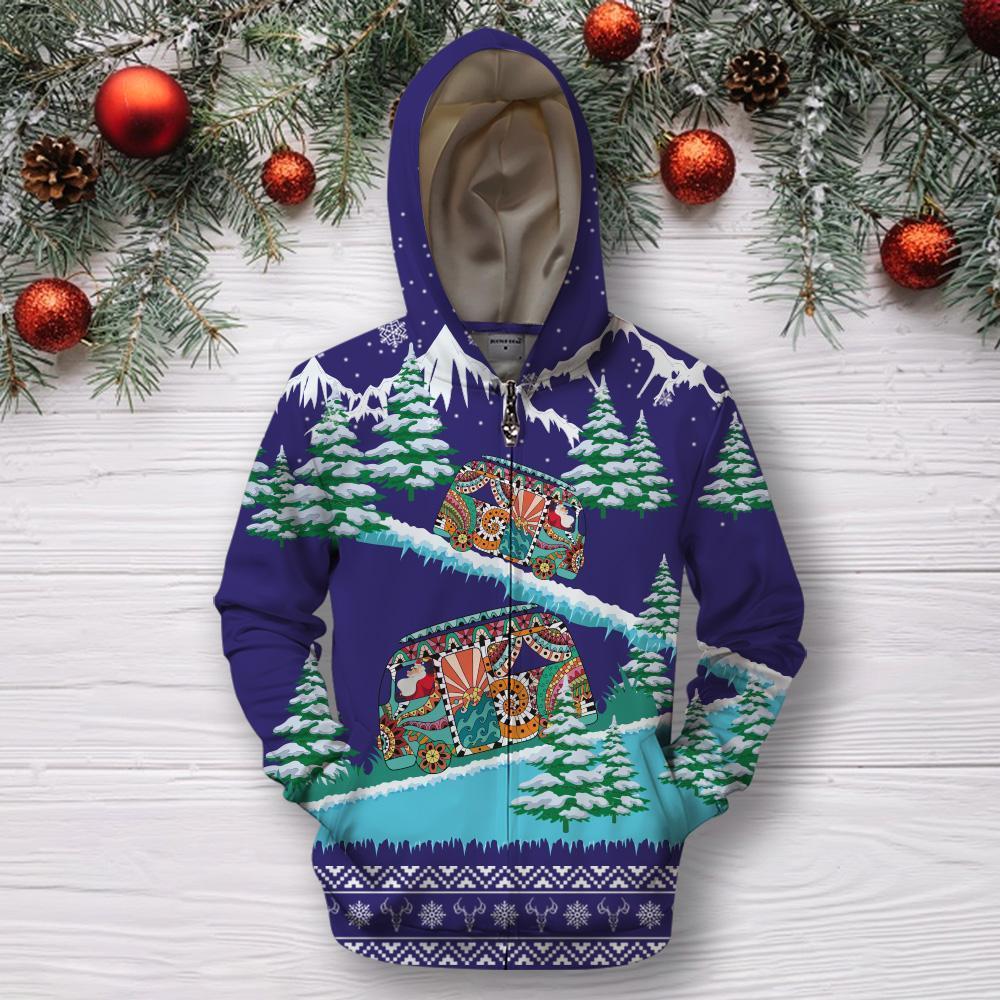 Awesome Hoodie Hippie Christmas for Men and Women HBC322