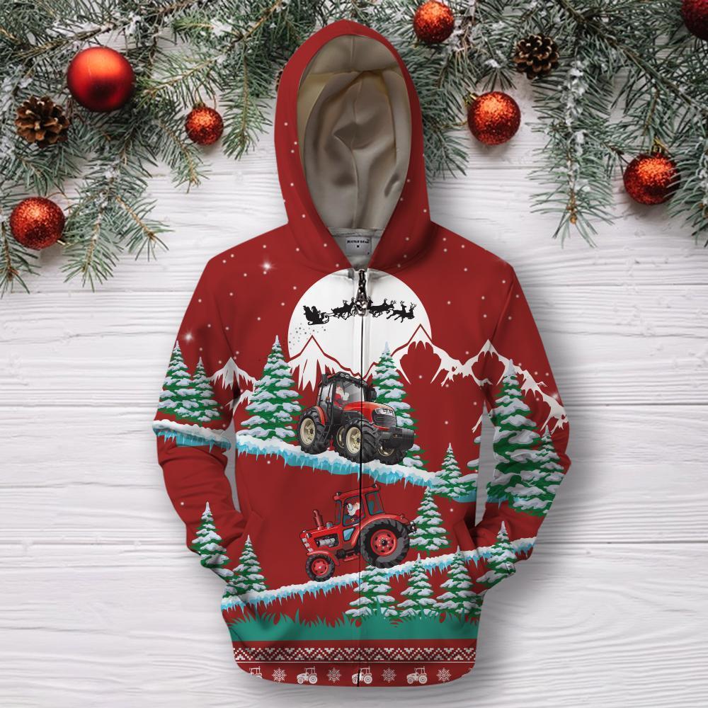 Awesome Hoodie Christmas Tractor for Men and Women HBC328
