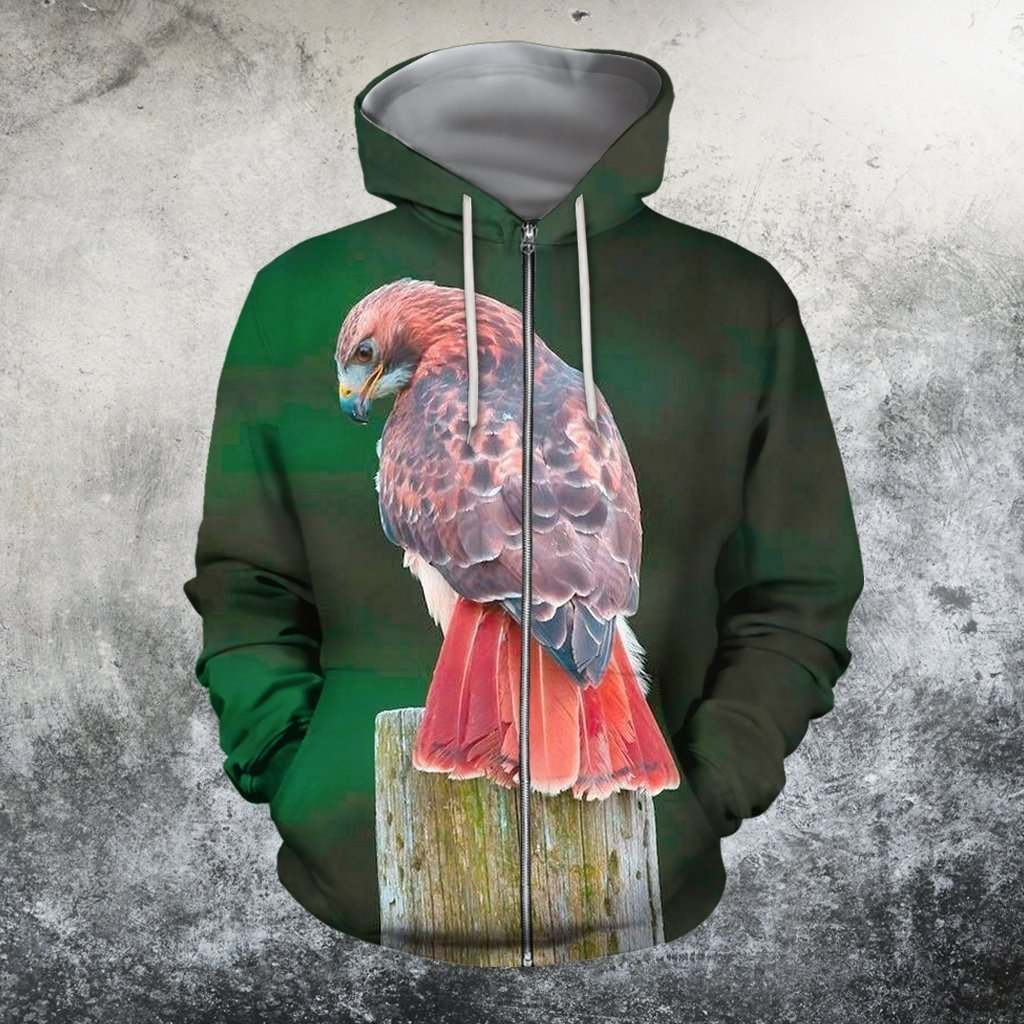 3D All Over Printed Red tail hawk Clothes