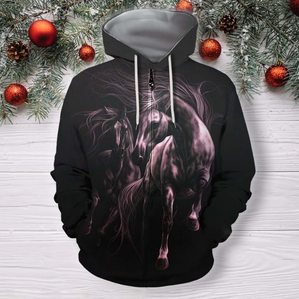 3D All Over Print Horse Light 2 Shirts