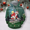 3D All Over Print Green Santa DJ Shirts