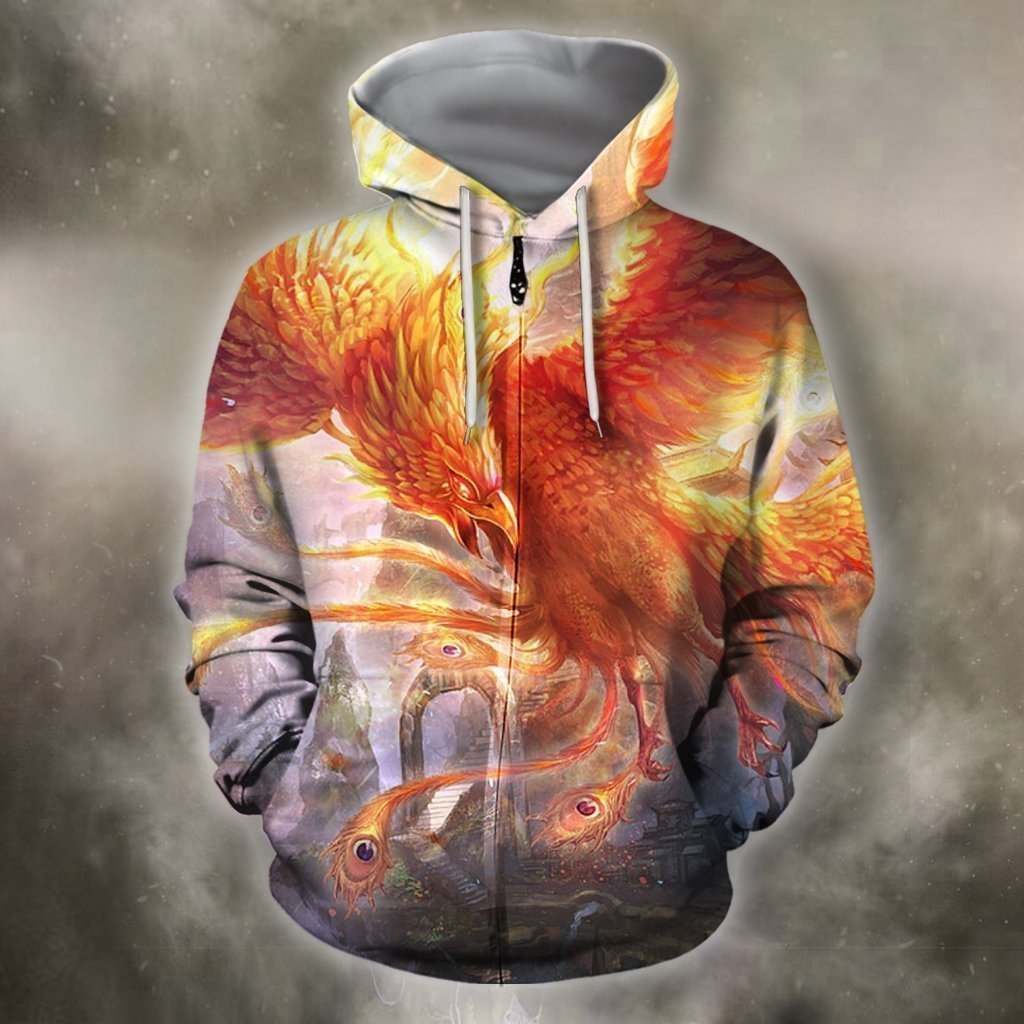 3D All Over Printing Surrealist Phoenix Shirts