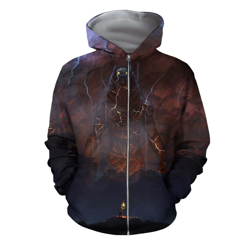 3D All Over Print Darkness Rises Anubis Hoodie
