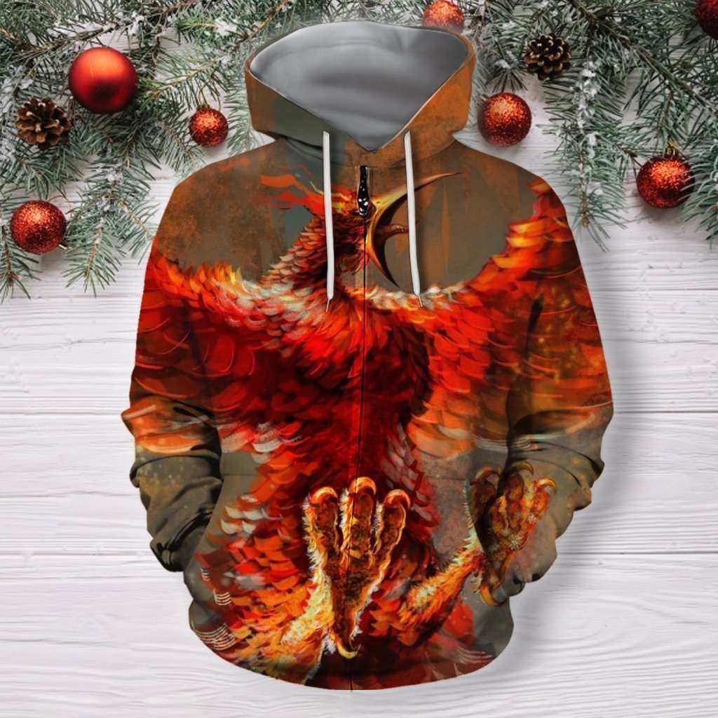 3D All Over Printing Monsters of fire Phoenix Shirts