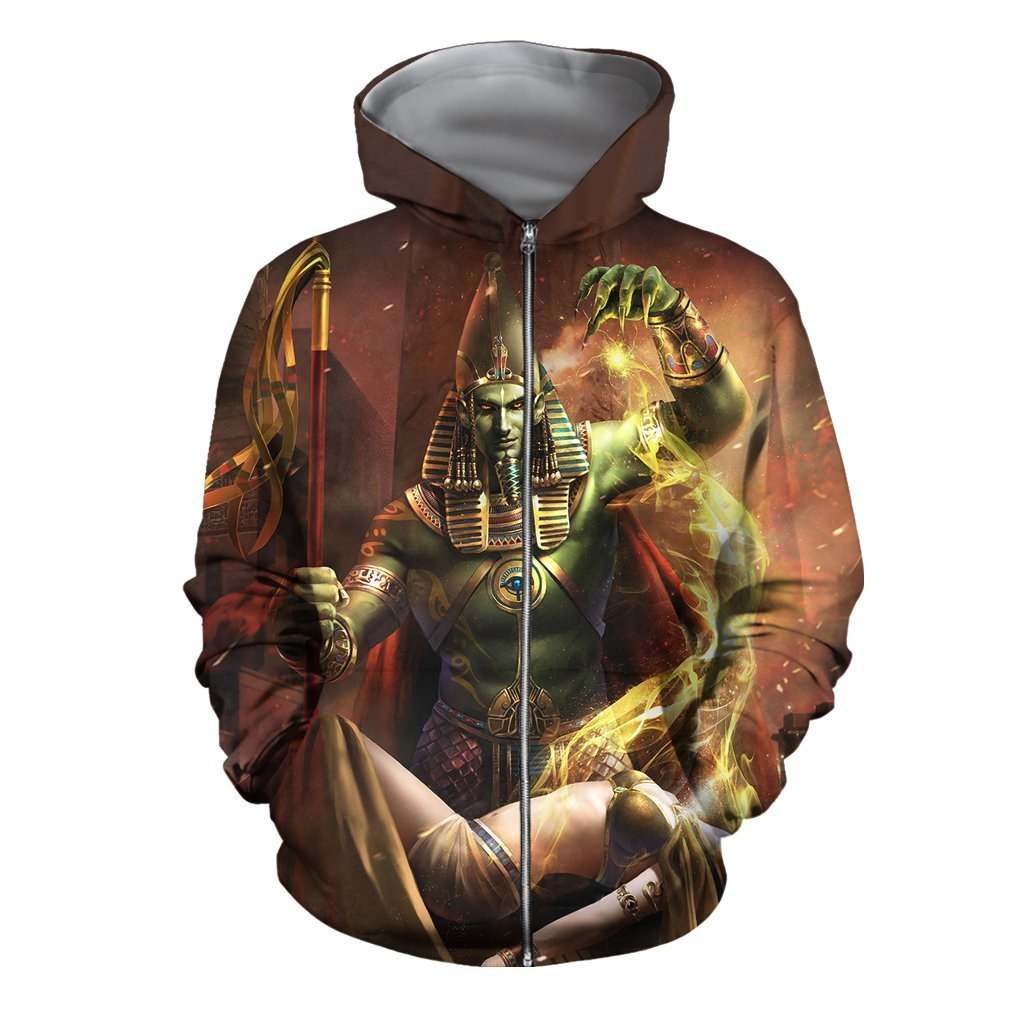 3D All Over Ptah Egyptian God Hoodie