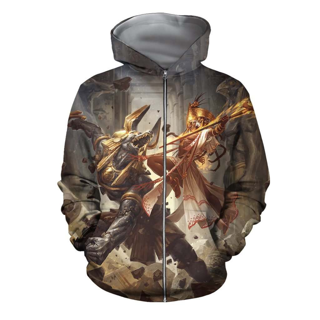 3D All Over Print Egyptian fantasy Hoodie