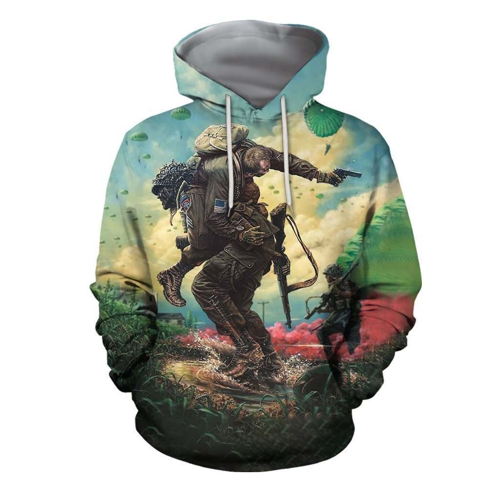 3D All Over Printed Paratrooper 82nd Airborne Clothes