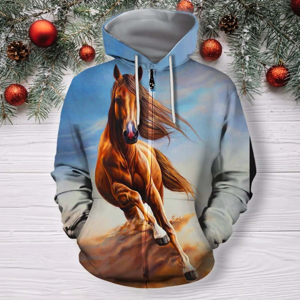 3D All Over Print Horse Run Shirts