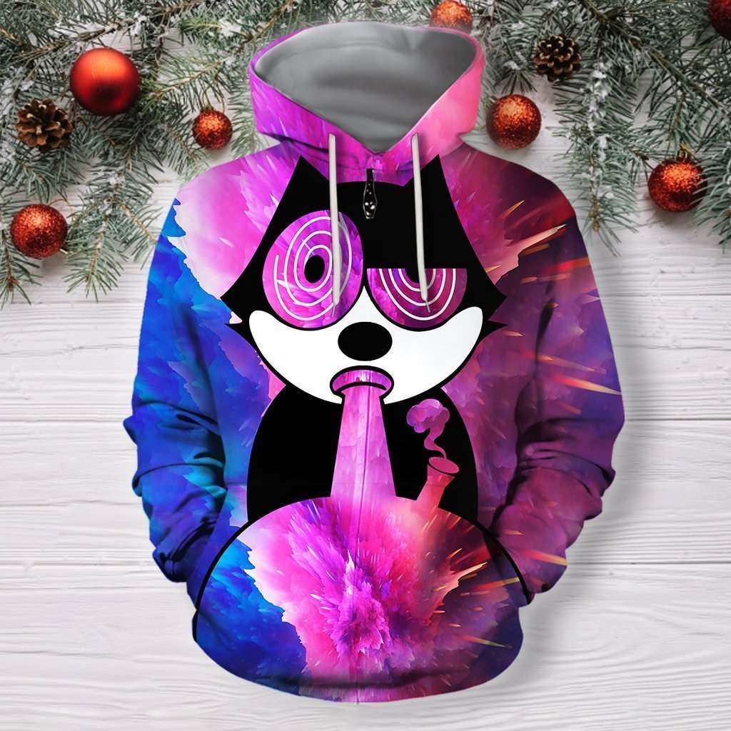 3D All Over Print Gato Felix Hoodie