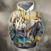 3D All Over Printing White Dragon Shirts