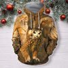 3D All Over Print Owl Flying Shirts