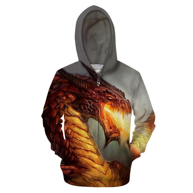 3D All Over Print fFire-Breathing Dragon