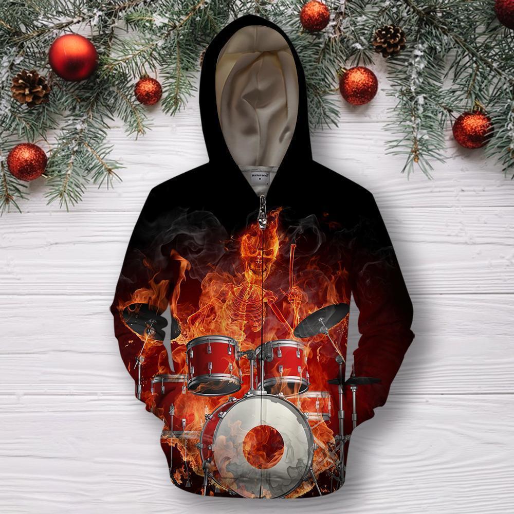 3D All Over Print Drum Shirts