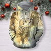 3D All Over Print Fly Owl Hunter Hoodie