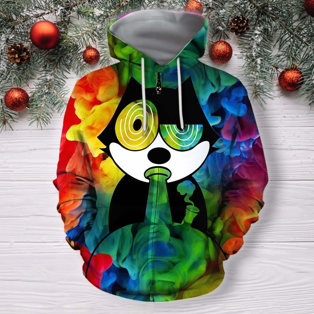 3D All Over Print Gato Felix 2 Hoodie