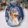 3D All Over Print Shelties Blue Merle Dog Hoodie